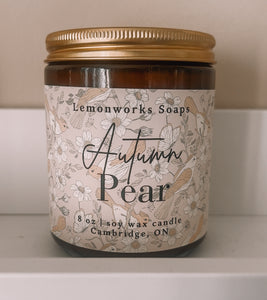 Autumn Pear Wood Wick Candle